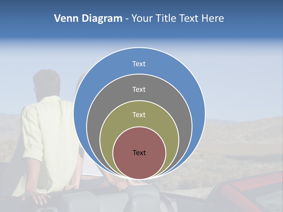 Horizontal Vehicle Togetherness PowerPoint Template