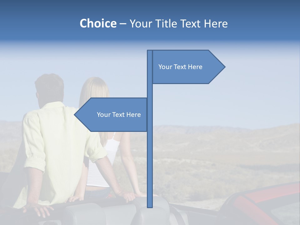 Horizontal Vehicle Togetherness PowerPoint Template
