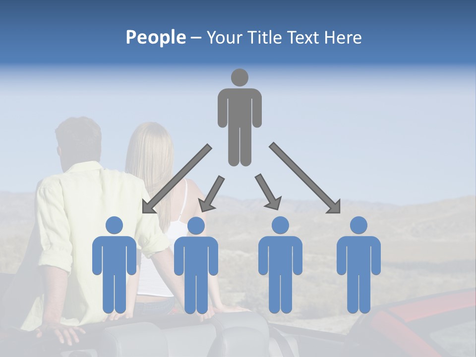Horizontal Vehicle Togetherness PowerPoint Template