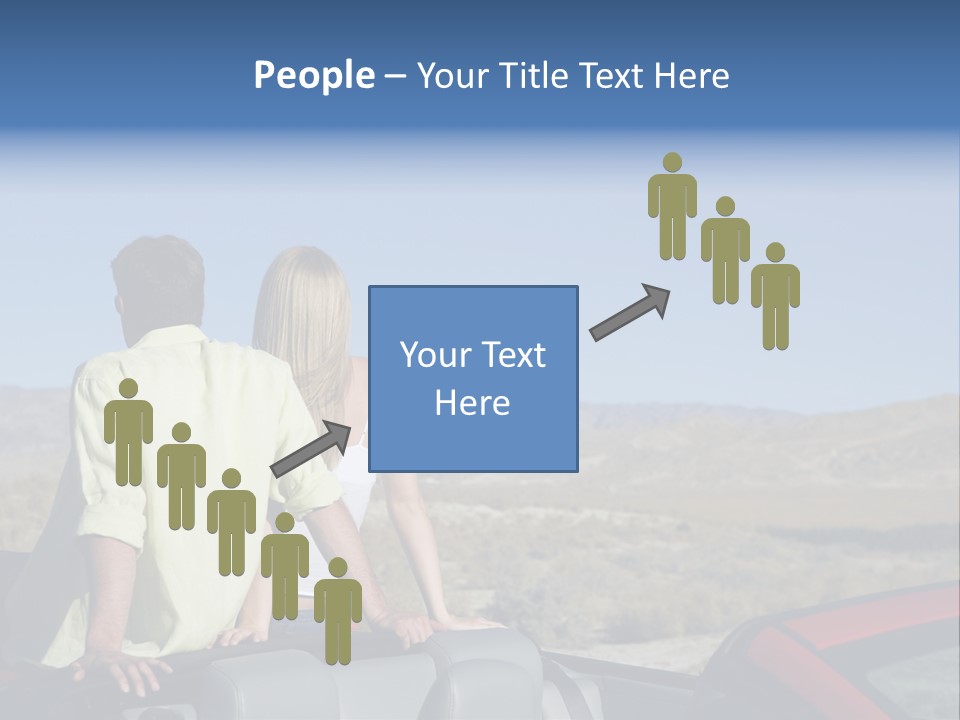 Horizontal Vehicle Togetherness PowerPoint Template