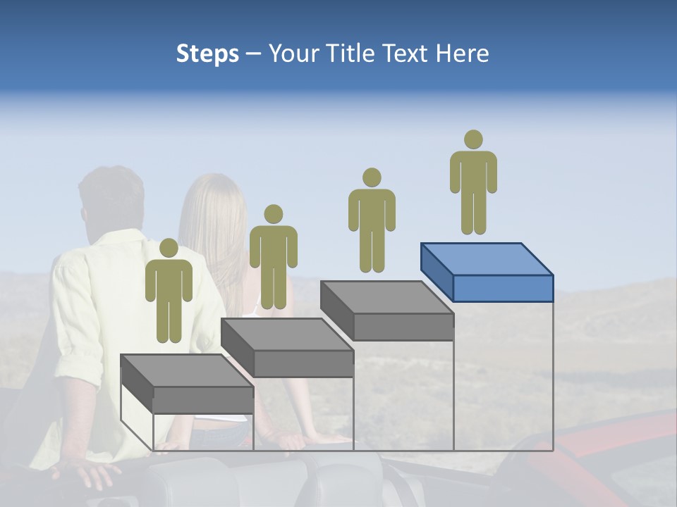 Horizontal Vehicle Togetherness PowerPoint Template