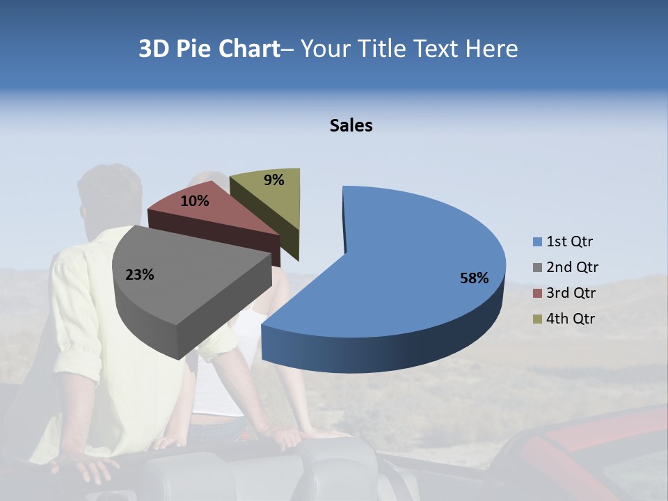 Horizontal Vehicle Togetherness PowerPoint Template
