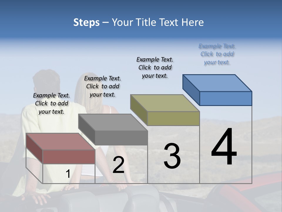 Horizontal Vehicle Togetherness PowerPoint Template