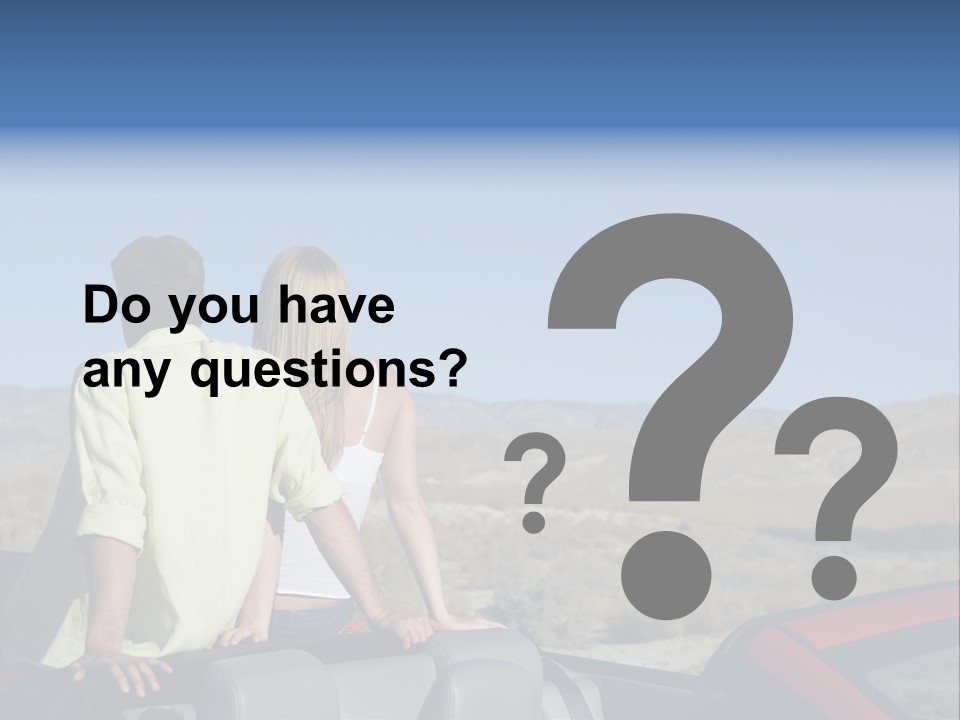 Horizontal Vehicle Togetherness PowerPoint Template