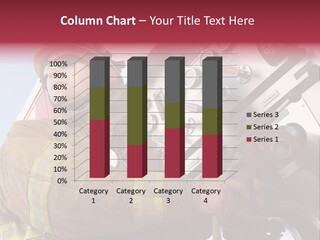 Firefighter Caucasian Fireman PowerPoint Template