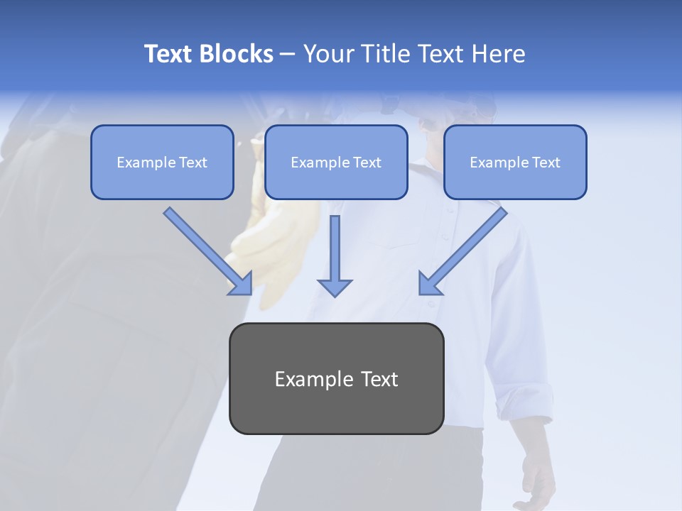 A Police Officer Standing Next To A Man With A Banana In His Hand PowerPoint Template