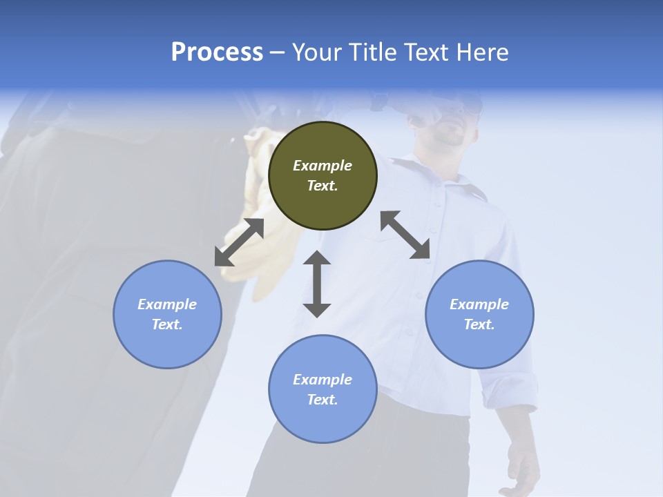 A Police Officer Standing Next To A Man With A Banana In His Hand PowerPoint Template