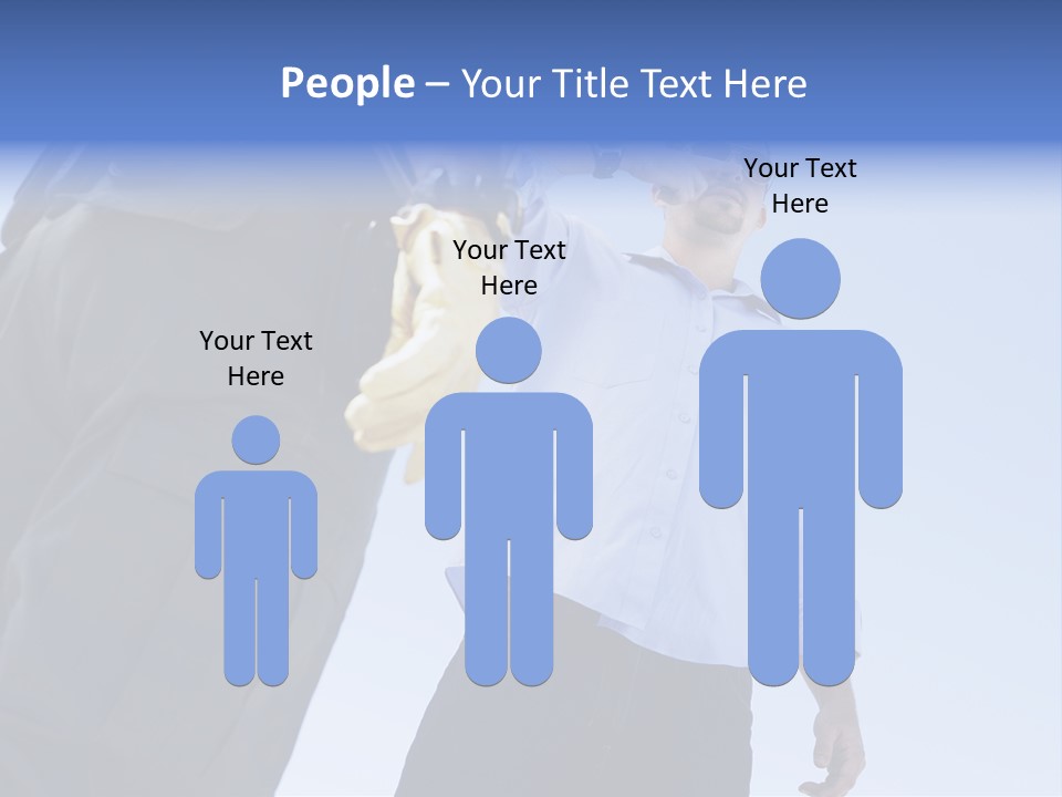 A Police Officer Standing Next To A Man With A Banana In His Hand PowerPoint Template