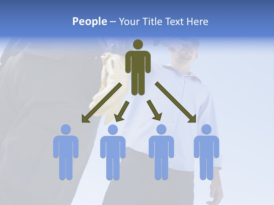 A Police Officer Standing Next To A Man With A Banana In His Hand PowerPoint Template