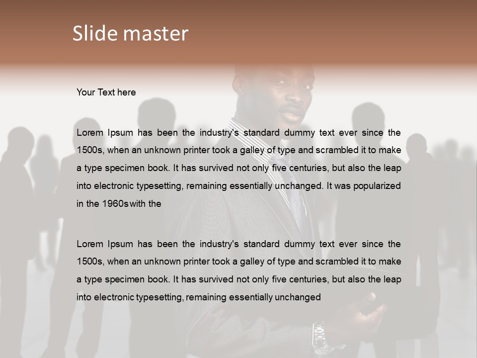 Entrepreneur Elegant Staff PowerPoint Template