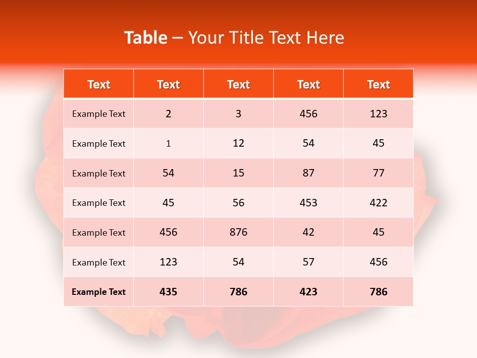 A Large Orange Flower With A White Background PowerPoint Template