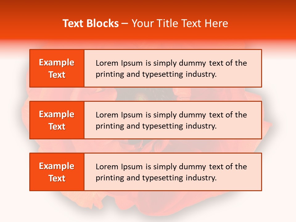 A Large Orange Flower With A White Background PowerPoint Template