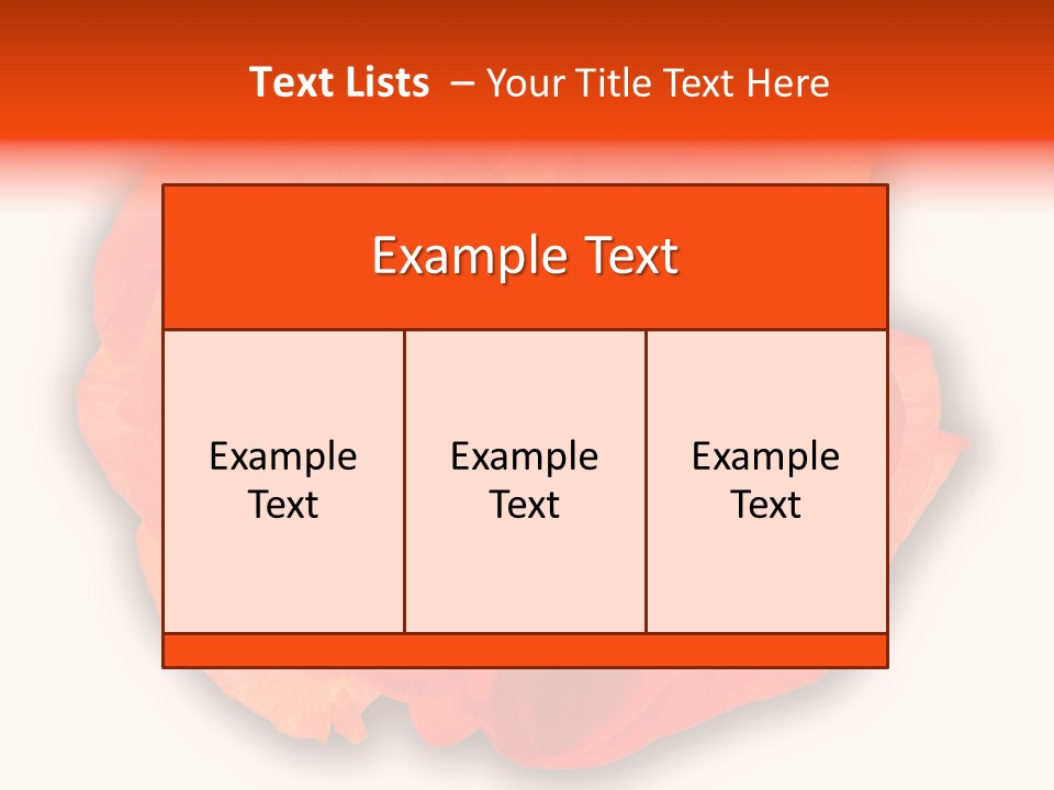 A Large Orange Flower With A White Background PowerPoint Template