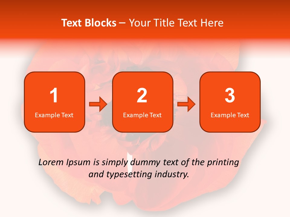 A Large Orange Flower With A White Background PowerPoint Template
