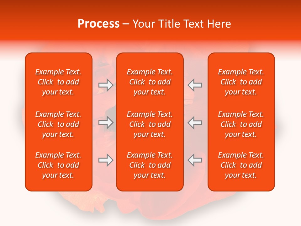 A Large Orange Flower With A White Background PowerPoint Template