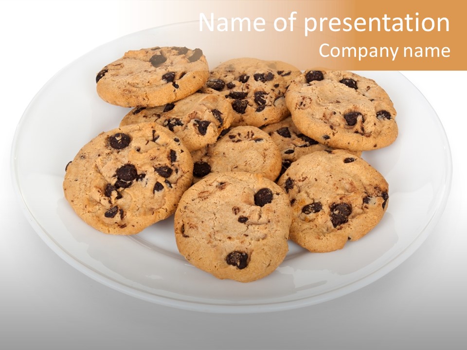 Isolated Delicious White PowerPoint Template