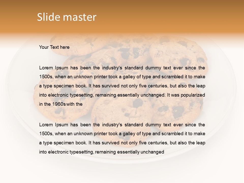 Isolated Delicious White PowerPoint Template