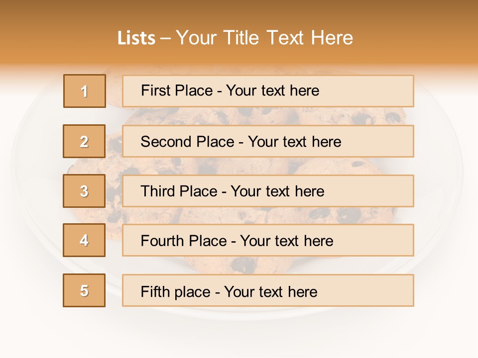 Isolated Delicious White PowerPoint Template