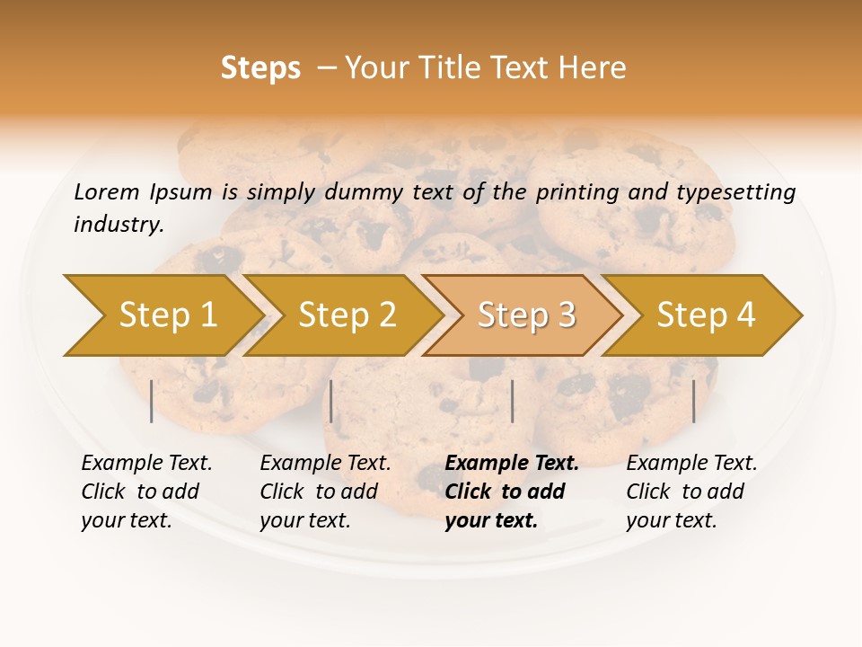 Isolated Delicious White PowerPoint Template