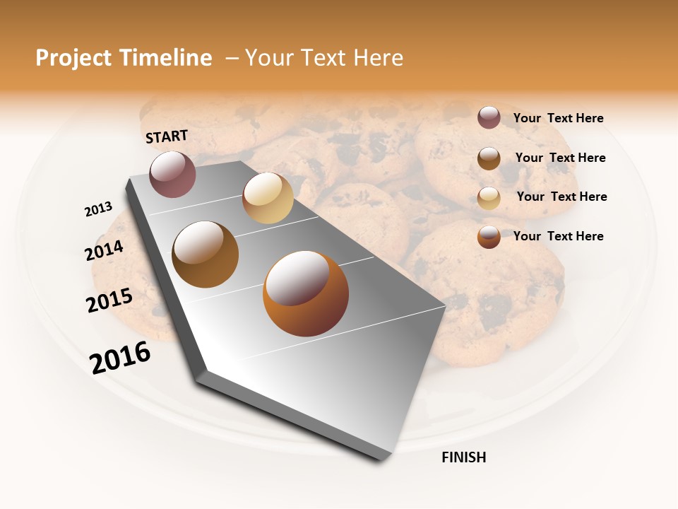 Isolated Delicious White PowerPoint Template