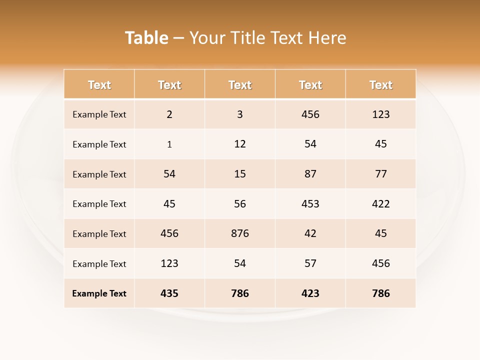 Isolated Delicious White PowerPoint Template