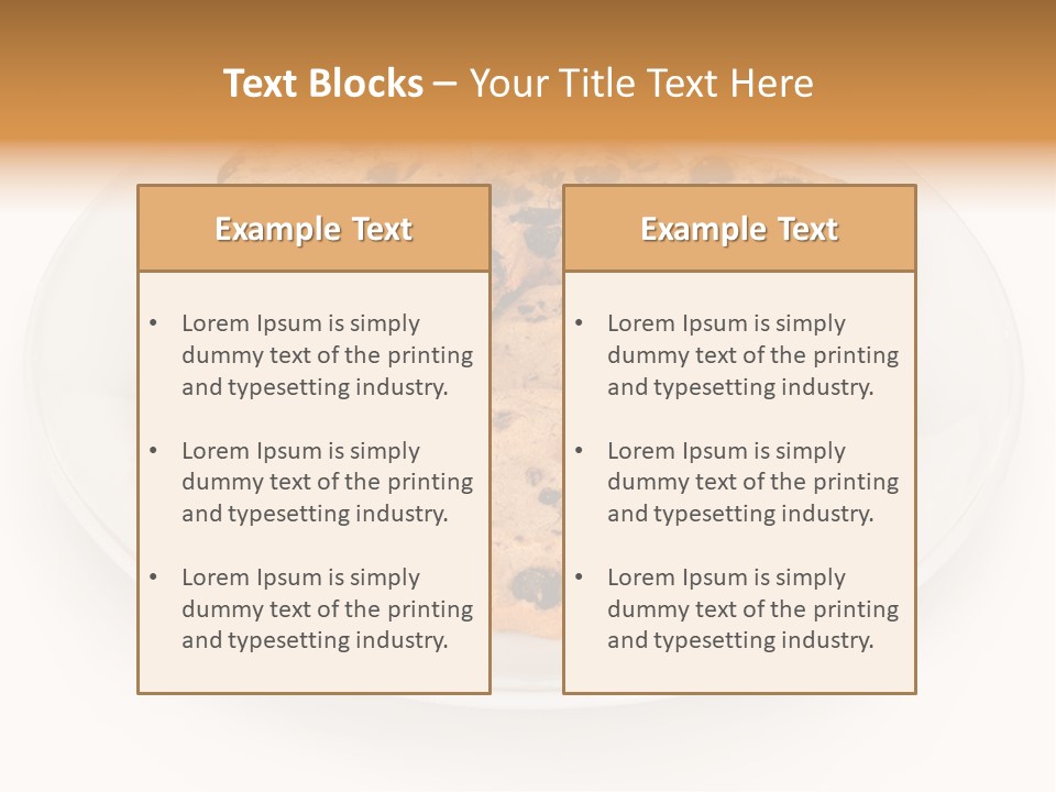 Isolated Delicious White PowerPoint Template
