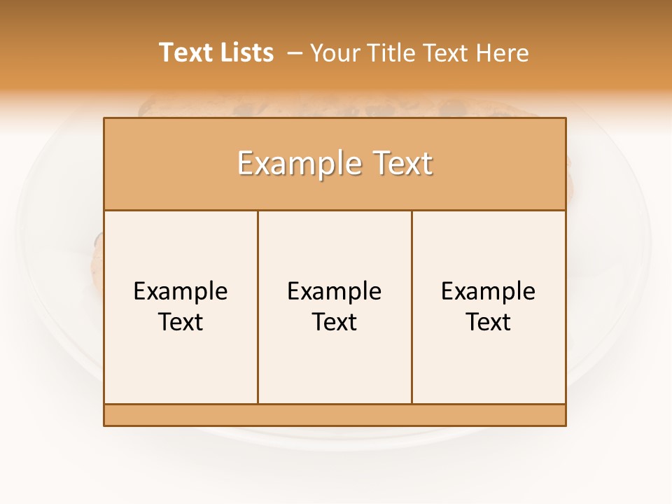 Isolated Delicious White PowerPoint Template