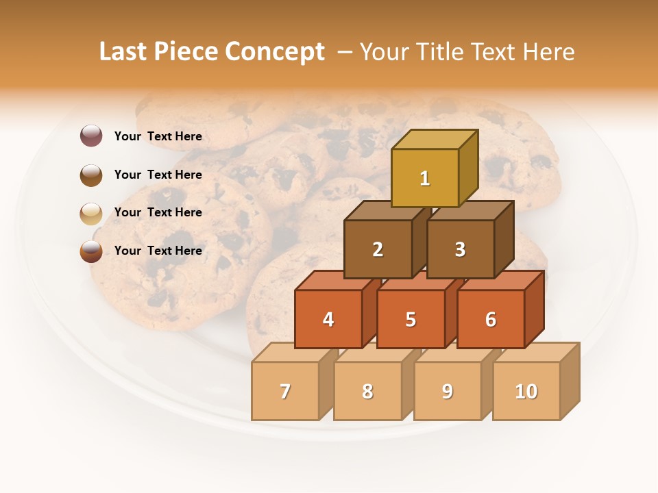 Isolated Delicious White PowerPoint Template