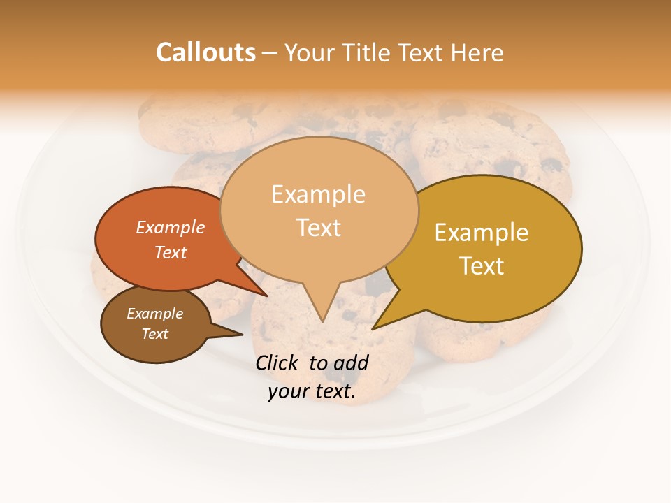 Isolated Delicious White PowerPoint Template