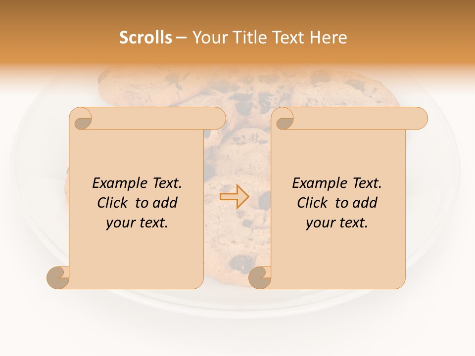 Isolated Delicious White PowerPoint Template