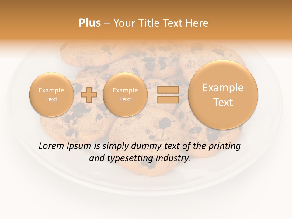 Isolated Delicious White PowerPoint Template