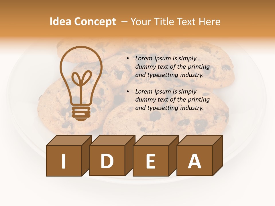 Isolated Delicious White PowerPoint Template