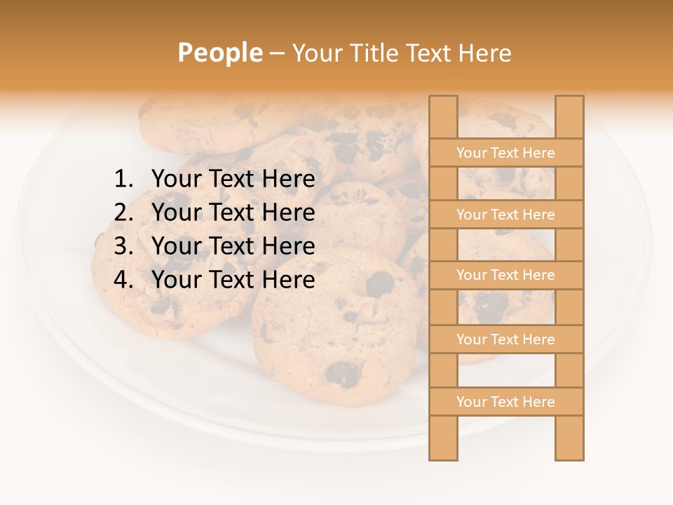 Isolated Delicious White PowerPoint Template