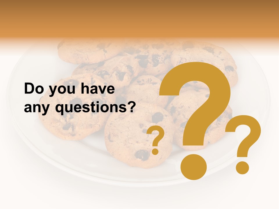 Isolated Delicious White PowerPoint Template