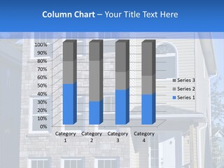 Contemporary Trees Vinyl Siding PowerPoint Template