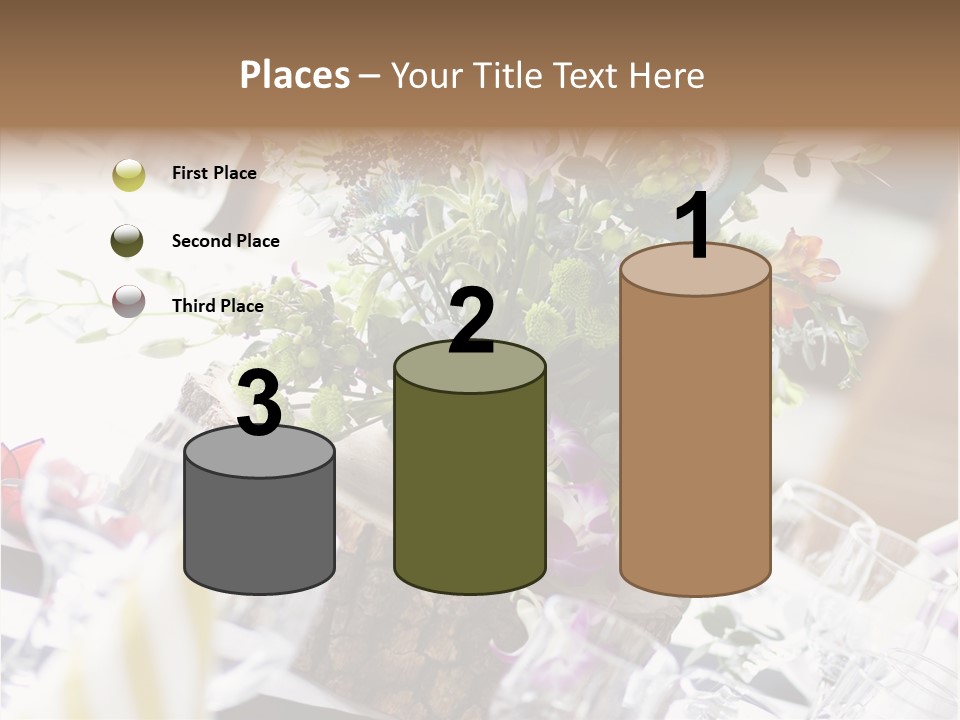 Beautiful Scenery Bouquet PowerPoint Template