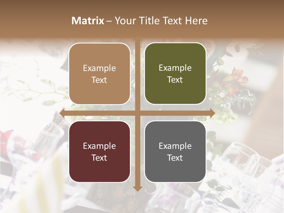 Beautiful Scenery Bouquet PowerPoint Template