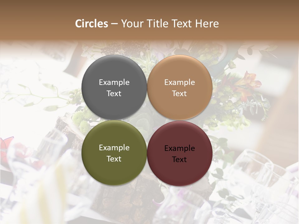 Beautiful Scenery Bouquet PowerPoint Template