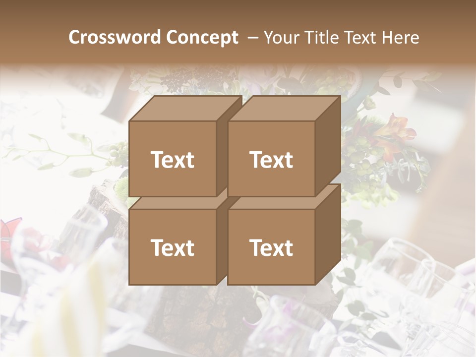 Beautiful Scenery Bouquet PowerPoint Template