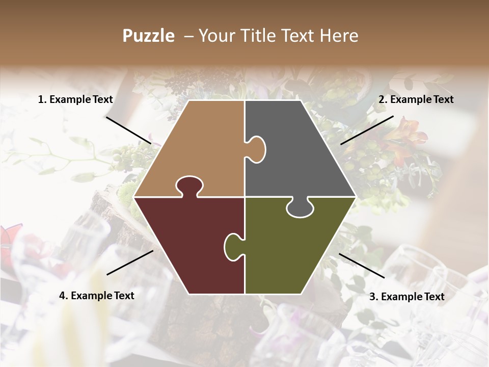 Beautiful Scenery Bouquet PowerPoint Template