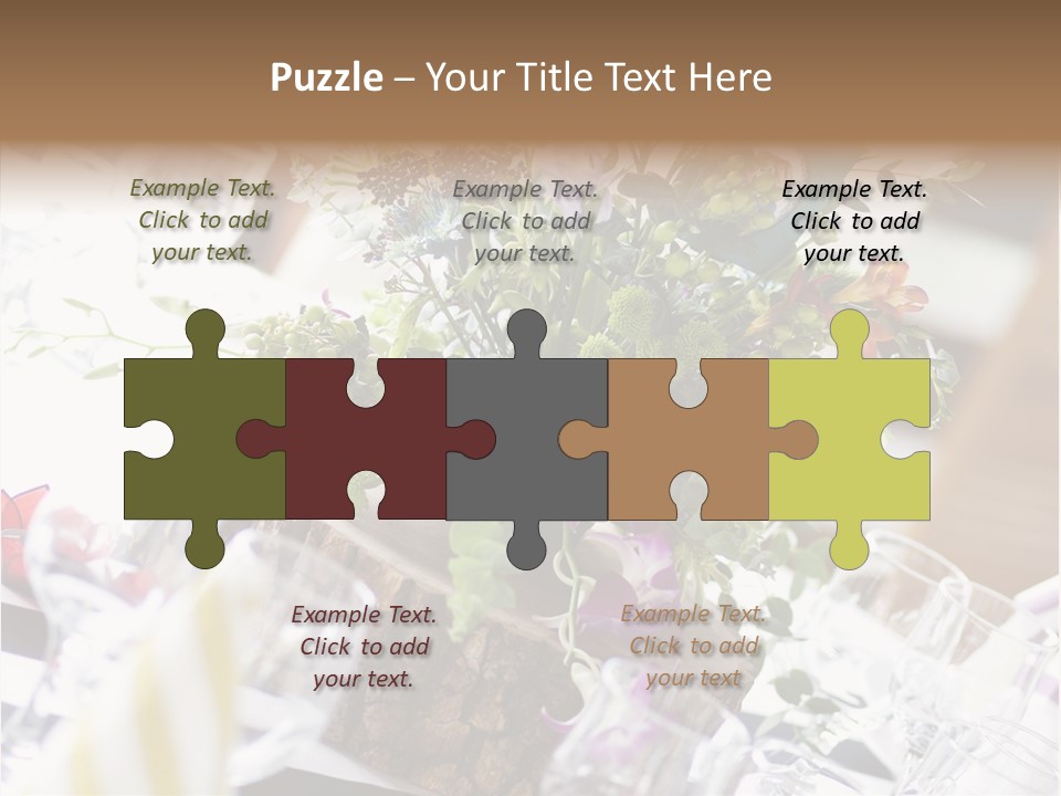 Beautiful Scenery Bouquet PowerPoint Template