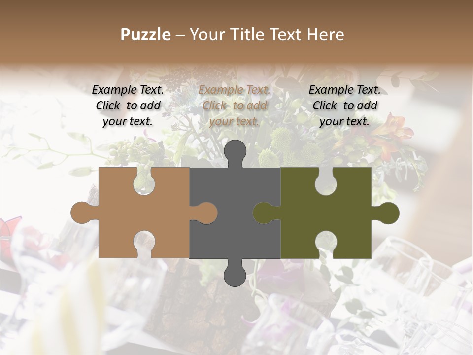 Beautiful Scenery Bouquet PowerPoint Template