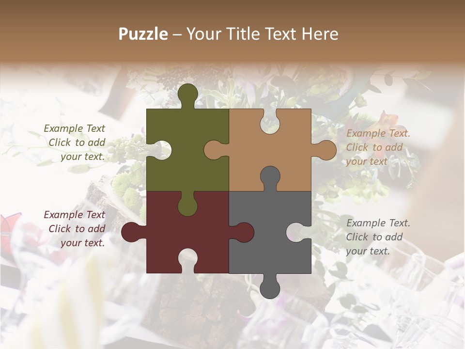 Beautiful Scenery Bouquet PowerPoint Template