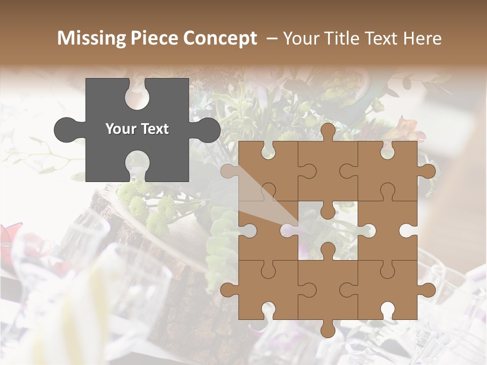 Beautiful Scenery Bouquet PowerPoint Template