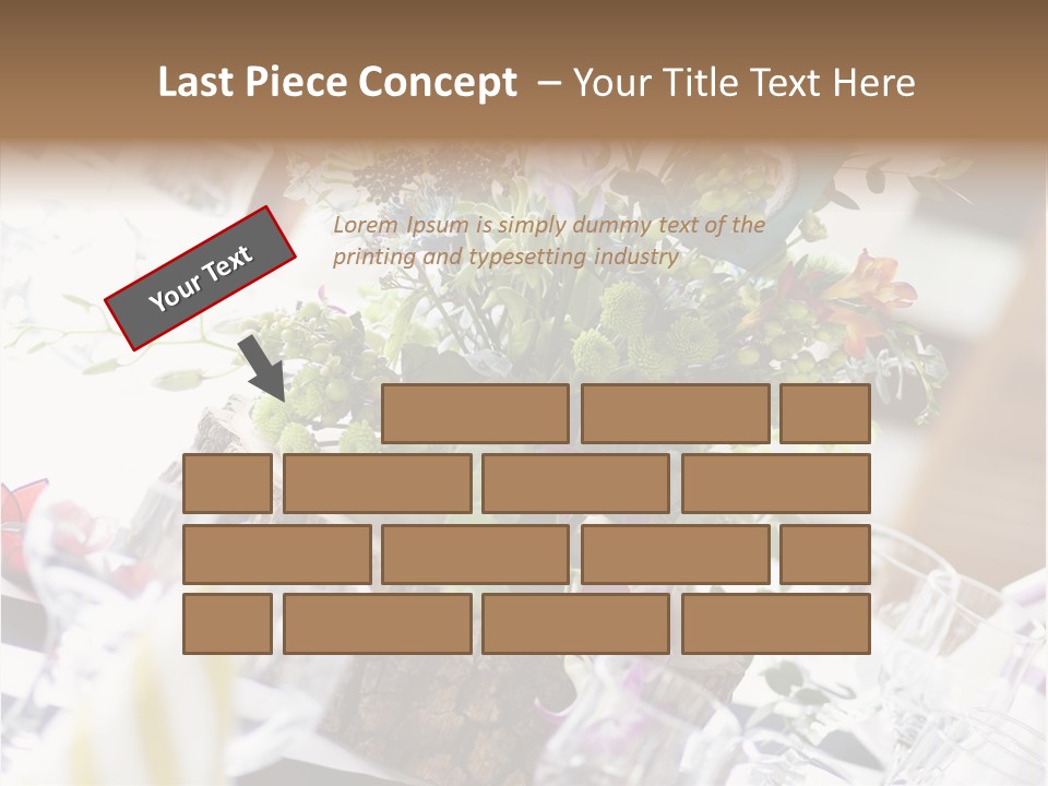 Beautiful Scenery Bouquet PowerPoint Template