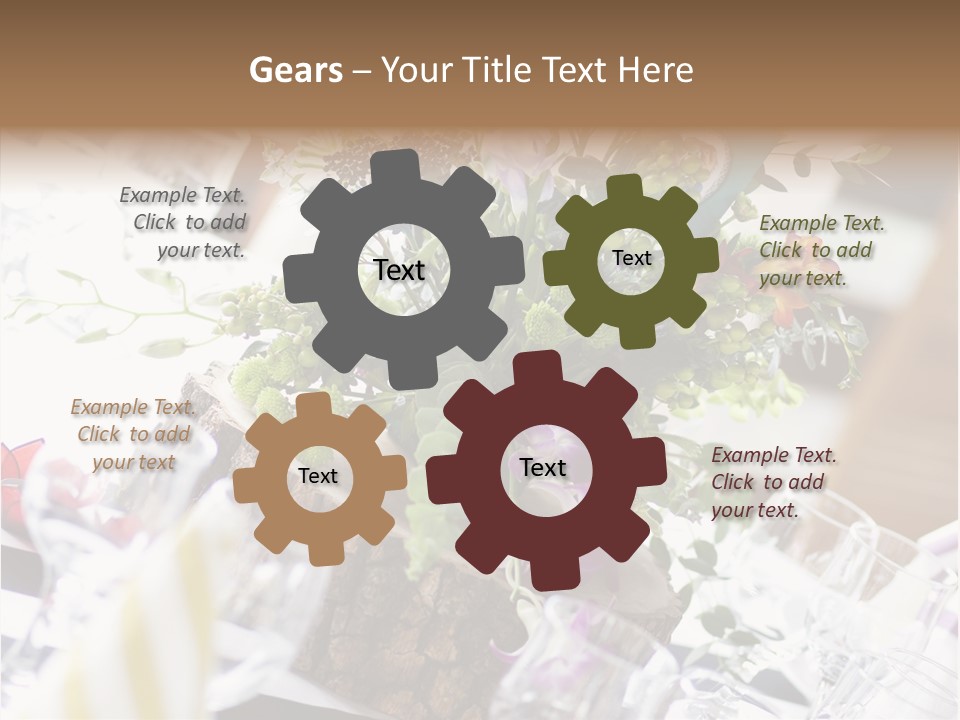 Beautiful Scenery Bouquet PowerPoint Template