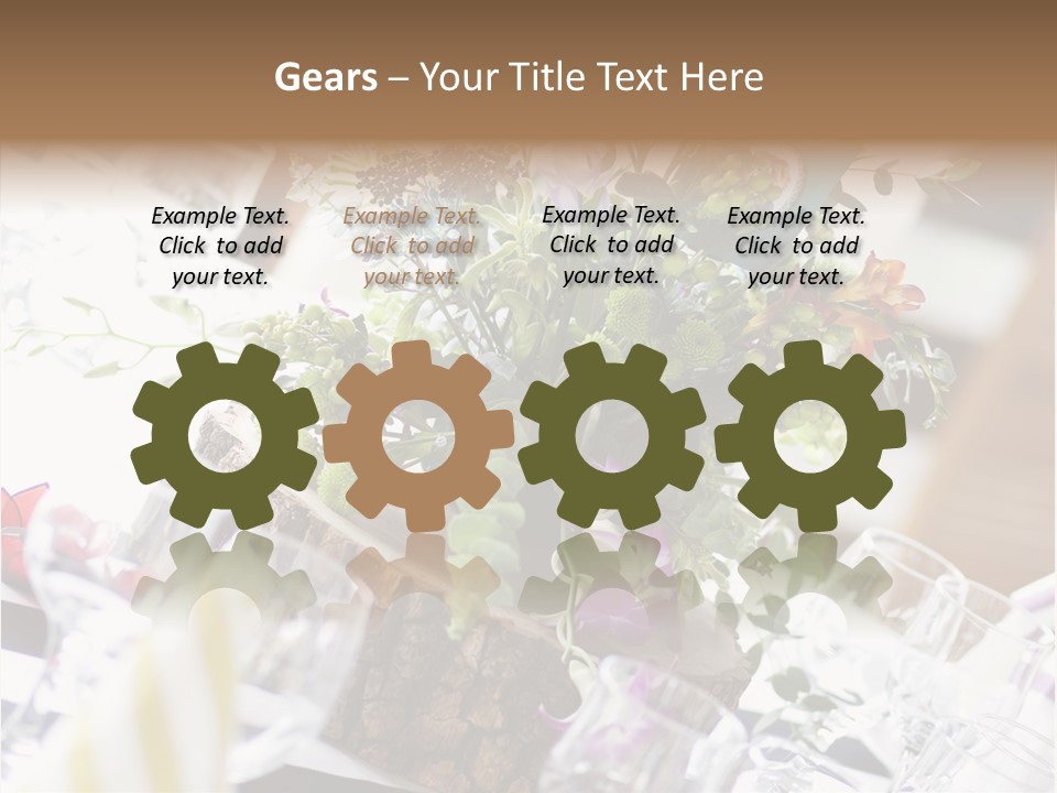 Beautiful Scenery Bouquet PowerPoint Template