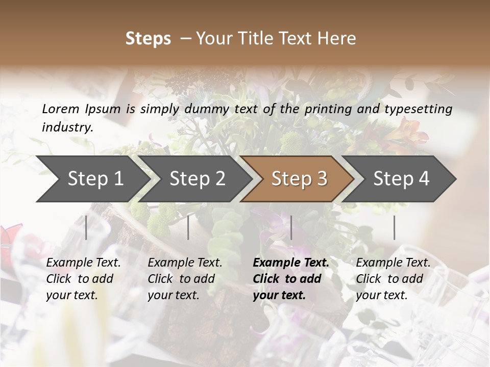 Beautiful Scenery Bouquet PowerPoint Template