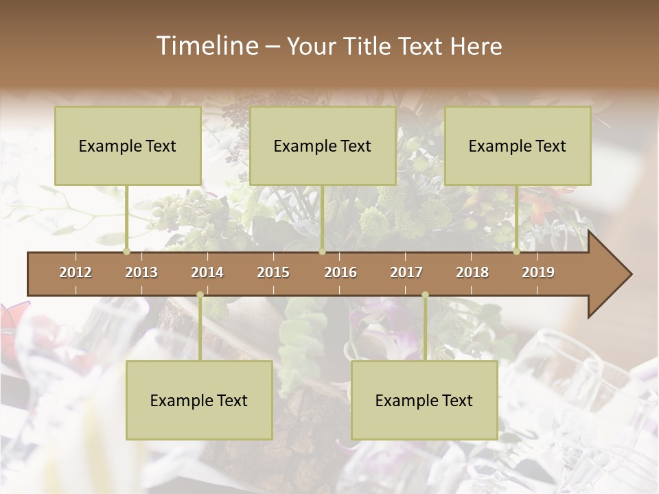 Beautiful Scenery Bouquet PowerPoint Template