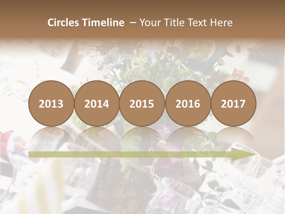 Beautiful Scenery Bouquet PowerPoint Template